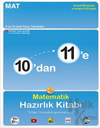 10'dan 11'e Matematik Hazırlık Kitabı Tonguç Akademi - Halkkitabevi