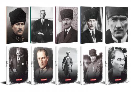 10lu Atatürk 64 Sayfa 13,5x19,5cm Defter ve 176 Sayfa Planlama Defteri