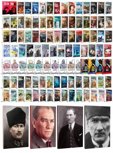113 Dünya Klasiği ve Atatürk Temalı 64 Sayfa Çizgili Defter Seti -1