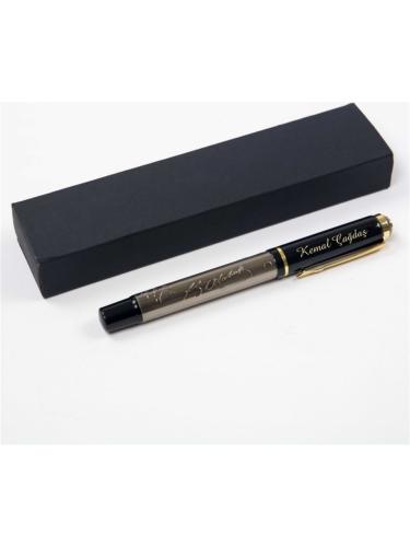 Kişiye Özel Atatürk Imzası Kabartmalı Roller Kalem - Halkkitabevi