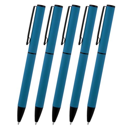 Beşli Metal Tükenmez Kalem Rubber Gövde - Akdeniz 1023-T - Halkkitabev