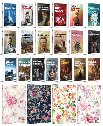 19 Dünya Klasiği ve Çiçekli Planlama Defteri Seti -2 - Halkkitabevi
