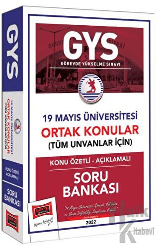 19 Mayıs Üniversitesi GYS Konu Özetli Açıklamalı Soru Bankası