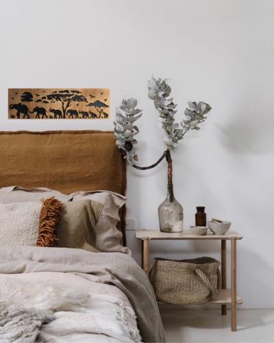 Pirela Ahşap 7'li Oyma Fil Tablosu - Halkkitabevi