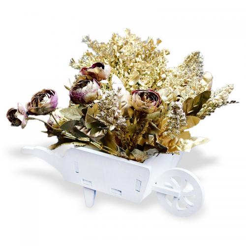 El Arabası Çiçeklik , Beyaz - Halkkitabevi