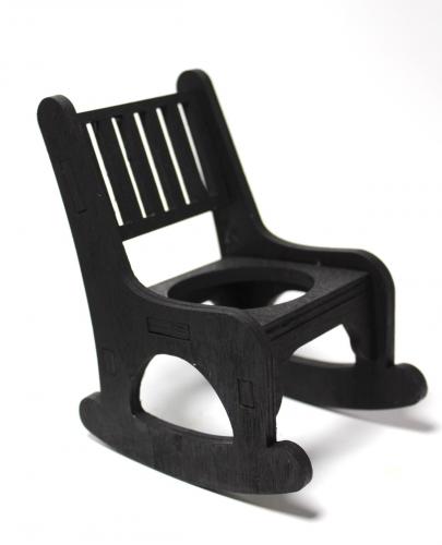 Lora Sallanan Sandalyeli Çiçeklik, Siyah - Halkkitabevi