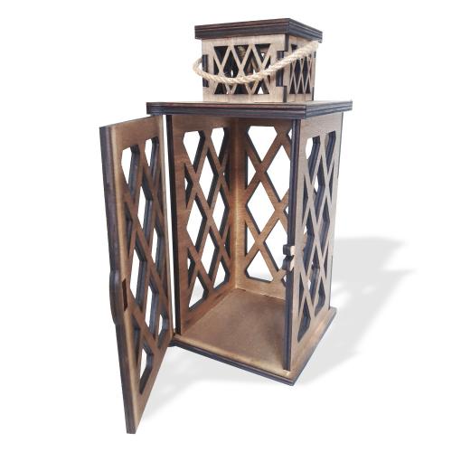 Athena 3'lü Ahşap Fener Seti - Halkkitabevi