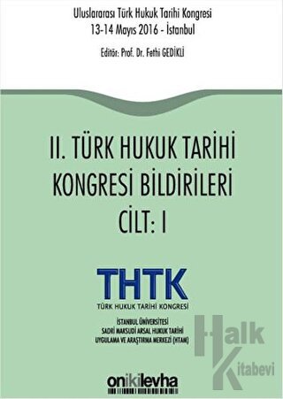 2. Türk Hukuk Tarihi Kongresi Bildirileri (2 Cilt Takım) - Halkkitabev