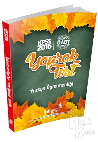 2016 KPSS ÖABT Türkçe Öğretmenliği Çek Kopart Yaprak Test