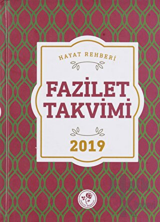 2019 Fazilet Takvim - Yurtiçi 6.Bölge Ciltli - Halkkitabevi