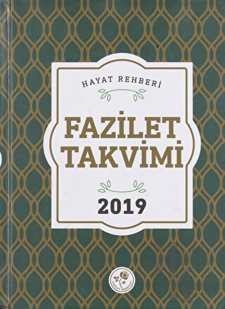 2019 Fazilet Takvim - Yurtiçi 7.Bölge Ciltli - Halkkitabevi