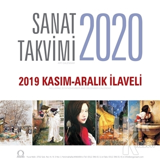 2020 Sanat Duvar Takvimi - 2019 Kasım - Aralık İlaveli - Halkkitabevi