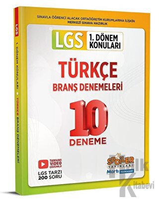 2023 8. Sınıf LGS 1. Dönem Türkçe 10'lu Branş Deneme