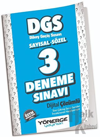 2023 DGS 3 Deneme Çözümlü Yönerge Yayınları - Halkkitabevi