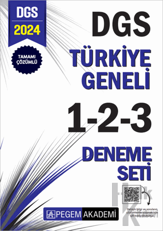 2024 DGS Tamamı Çözümlü Türkiye Geneli 1-2-3 (3'lü Deneme Seti) - Halk