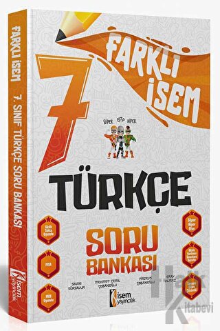 2024 Farklı İsem 7. Sınıf Türkçe Soru Bankası - Halkkitabevi
