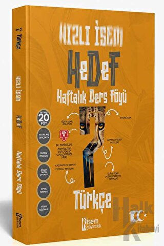 2024 Hızlı İsem Hedef 7. Sınıf Türkçe Haftalık Ders Föyü