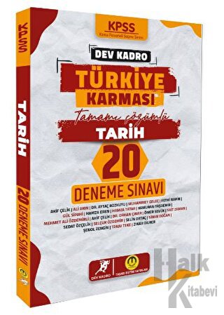 2024 KPSS Dev Kadro Türkiye Karması Tarih 20 Deneme - Halkkitabevi