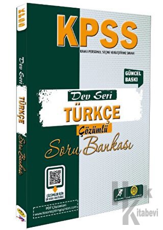 2024 KPSS Dev Seri- Türkçe Soru Bankası - Halkkitabevi