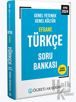 2024 KPSS Genel Yetenek Genel Kültür Efsane Türkçe Soru Bankası - Halk