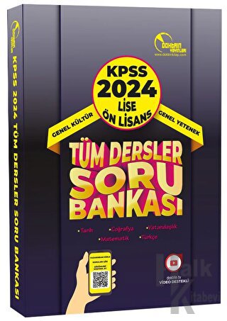 2024 KPSS Lise Ön Lisans Tüm Dersler Tek Kitap Soru Bankası