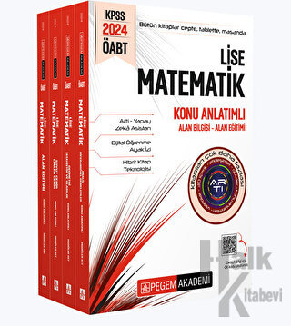 2024 KPSS ÖABT Lise Matematik Konu Anlatımlı (4 kitap) - Halkkitabevi