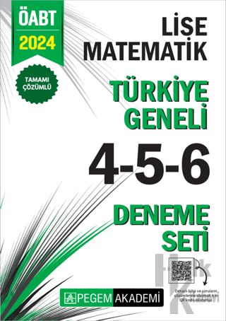2024 KPSS ÖABT Lise Matematik Tamamı Çözümlü Türkiye Geneli 4-5-6 (3'lü Deneme Seti)