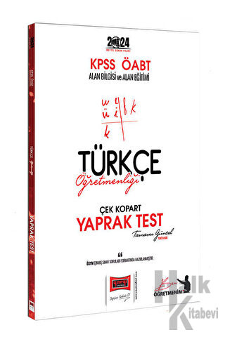 2024 KPSS ÖABT Türkçe Öğretmenliği Yaprak Test - Halkkitabevi