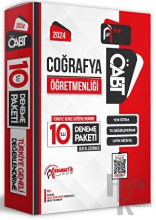 2024 ÖABT Coğrafya Öğretmenliği Türkiye Geneli 10 Deneme Dijital Çözümlü