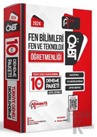 2024 ÖABT Fen Bilimleri Öğretmenliği Türkiye Geneli 10 Deneme Dijital Çözümlü