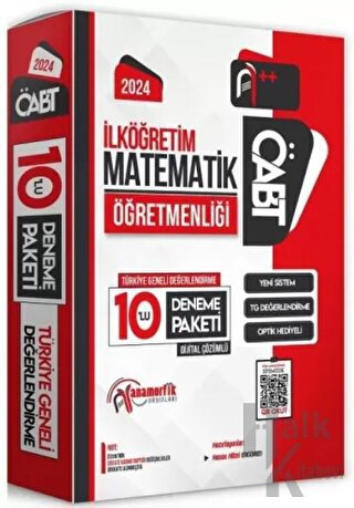 2024 ÖABT İlköğretim Matematik Öğretmenliği Türkiye Geneli 10 Deneme Dijital Çözümlü