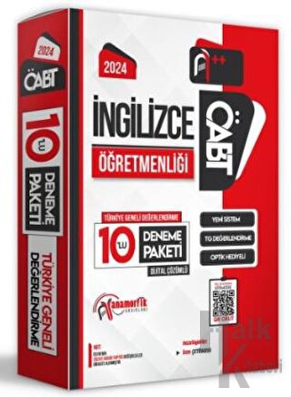 2024 ÖABT İngilizce Öğretmenliği Türkiye Geneli 10 Deneme Dijital Çözümlü