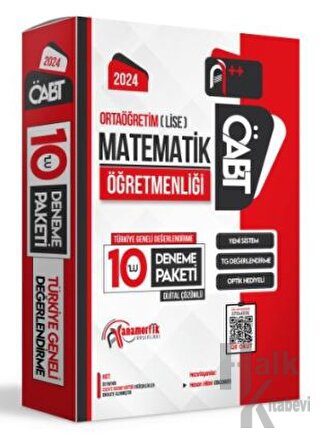 2024 ÖABT Ortaöğretim Lise Matematik Öğretmenliği Türkiye Geneli 10 Deneme Dijital Çözümlü