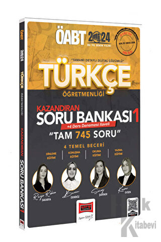 2024 ÖABT Türkçe Öğretmenliği Kazandıran Soru Bankası 1 - Halkkitabevi