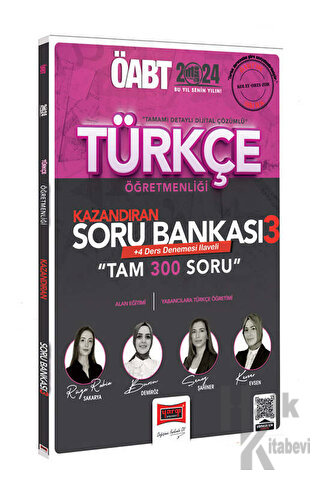 2024 ÖABT Türkçe Öğretmenliği Kazandıran Soru Bankası 3 - Halkkitabevi