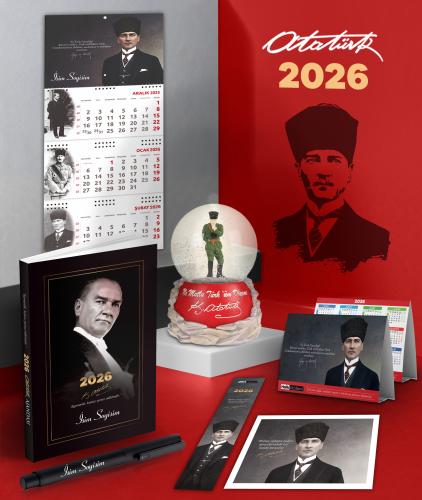 Kişiye Özel 2026 Atatürk Gazi Paşa Ajanda - Gazi Duvar Takvimi - Masa 