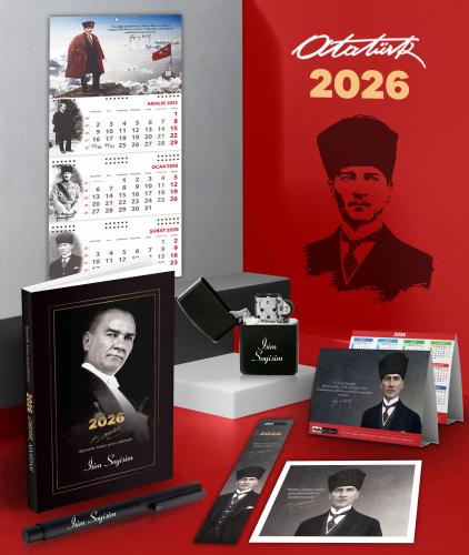 Kişiye Özel 2026 Atatürk Gazi Paşa Ajanda - Sakarya Duvar Takvimi - Ma