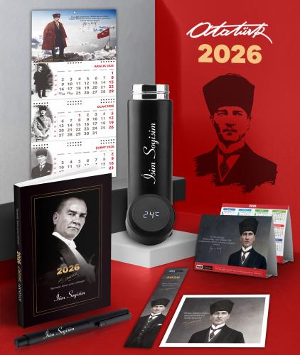 Kişiye Özel 2026 Atatürk Gazi Paşa Ajanda - Sakarya Duvar Takvimi - Ma