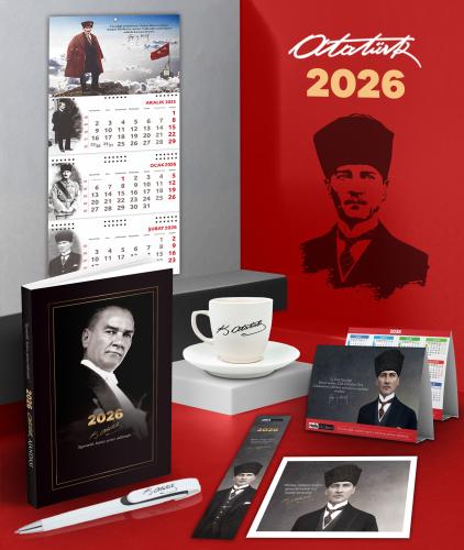 2026 Atatürk Gazi Paşa Ajanda - Sakarya Duvar Takvimi - Masa Takvimi -