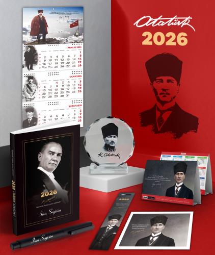 Kişiye Özel 2026 Atatürk Gazi Paşa Ajanda - Sakarya Duvar Takvimi - Ma