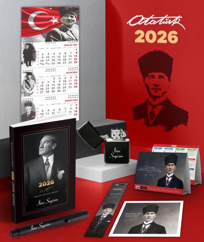 Kişiye Özel 2026 Atatürk İstikbal Ajanda - Ayyıldız Duvar Takvimi - Ma