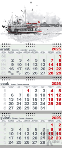 2026 Gemici Takvim - Yolcu Gemisi