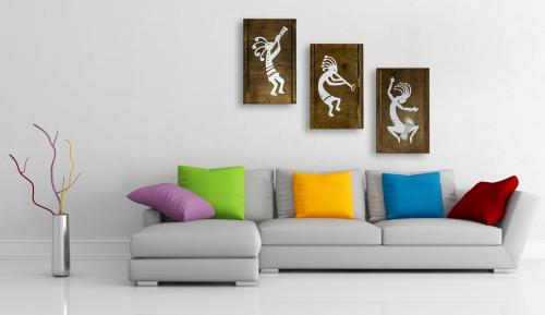 Kokopelli 3'lü Uzun Tablo , Seri 3 - Halkkitabevi