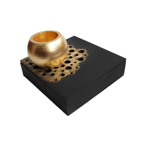 Class Concrete 1- Ahşap Ayak Küre Beton Saksı - Halkkitabevi