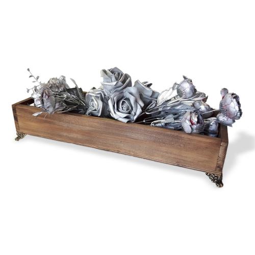 Payitaht Tutacaklı Büyük Ahşap Kasa, Metal Ayaklı