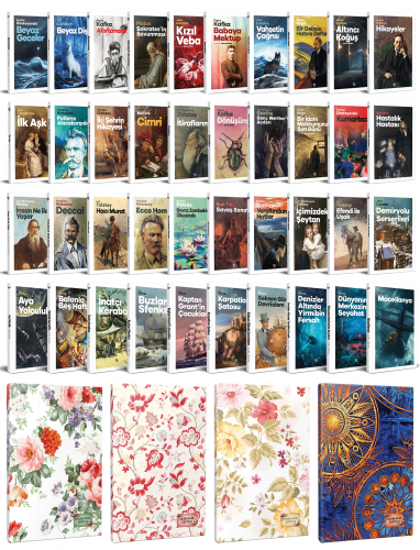 30 Dünya Klasiği ve Çiçekli Planlama Defteri Seti -1 - Halkkitabevi