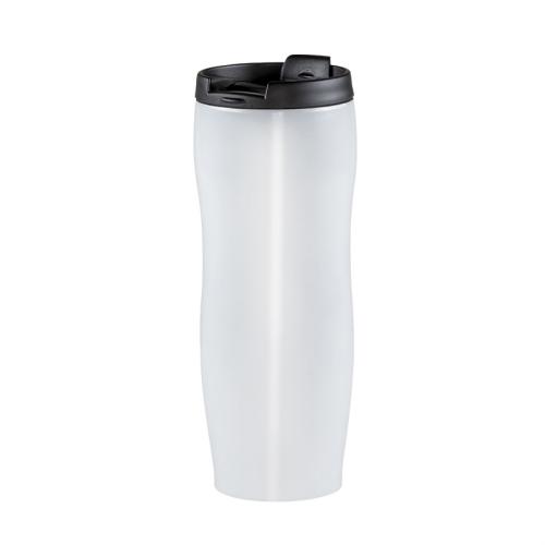 Paslanmaz Çelik Termos Bardak - Beyaz - 400 ml - Halkkitabevi