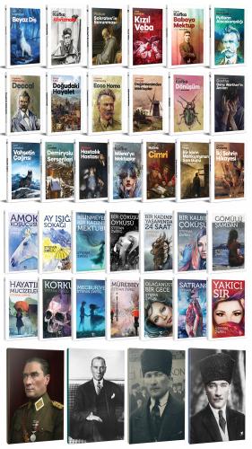 33 Dünya Klasiği ve Atatürk Temalı 64 Sayfa Çizgili Defter Seti -2 - H