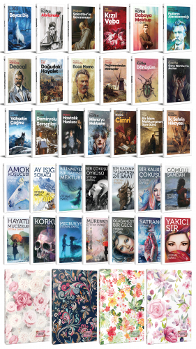 33 Dünya Klasiği ve Çiçekli Planlama Defteri Seti -2 - Halkkitabevi