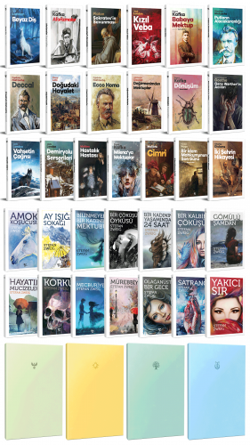 33 Dünya Klasiği ve Pastel Çizgisiz Defter Seti -2 - Halkkitabevi